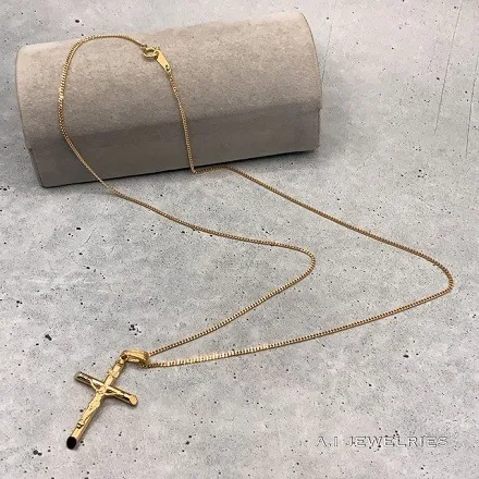 K18 18金 クロス ペンダント セット 50cm / K18 Cross pendant Set 50cm