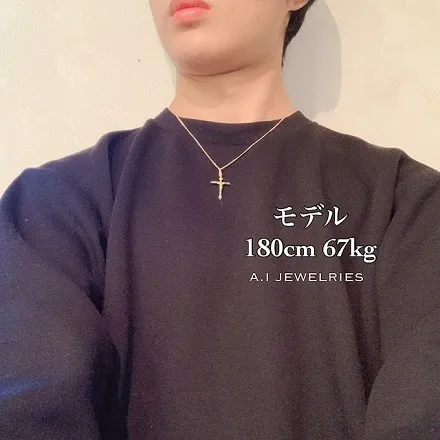 K18 18金 クロス ペンダント セット 50cm / K18 Cross pendant Set 50cm