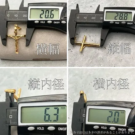 K18 18金 クロス ペンダント セット 50cm / K18 Cross pendant Set 50cm