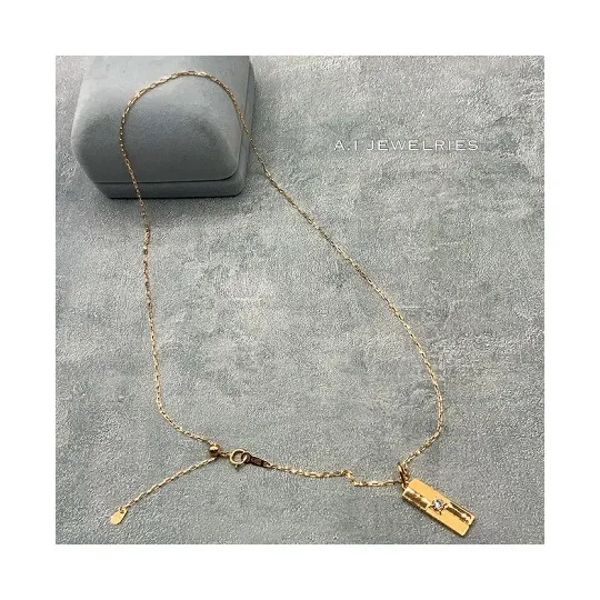 k18 18金 ダイヤモンド ネックレス アジャスター付き 50cm / k18 Diamond necklace 50cm 品番nuh-00203