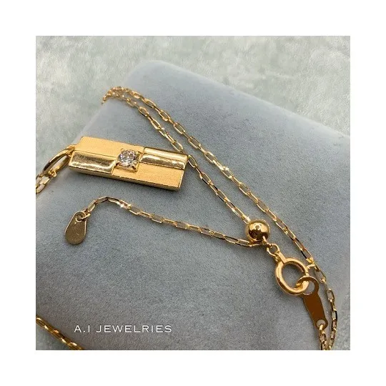 k18 18金 ダイヤモンド ネックレス アジャスター付き 50cm / k18 Diamond necklace 50cm 品番nuh-00203