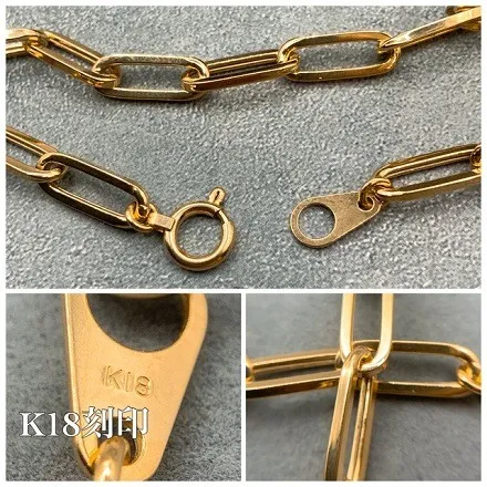 k18 18金 ペーパー クリップ 18cm / k18 Paper clip 18cm 品番 kpc120-18