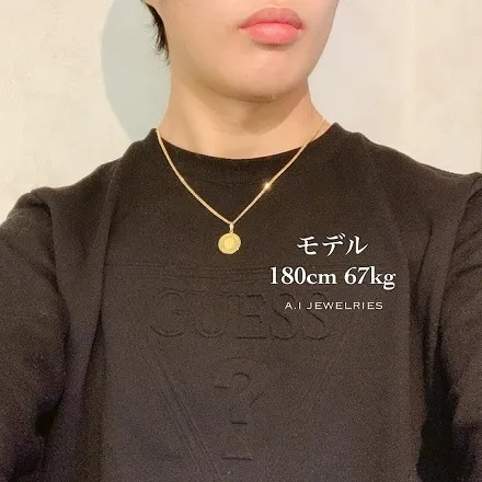 K18 / K24 コイン ネックレス セット 50cm / K18 K24 Coin Necklace Set 50cm コインネックレスセット