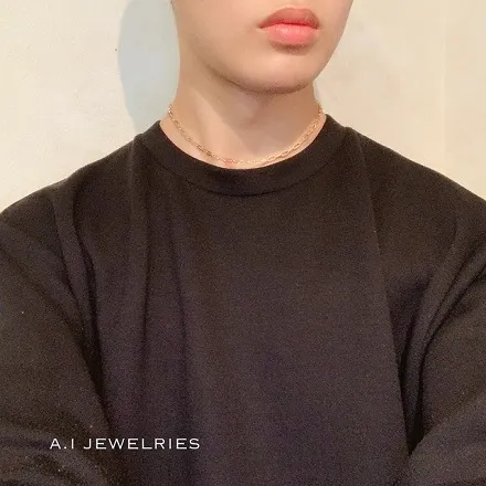 K18 18金 ペーパークリップ ネックレス 0.85 40cm / k18 paper clip necklace 0.85 40cm 品番 kpch085-40