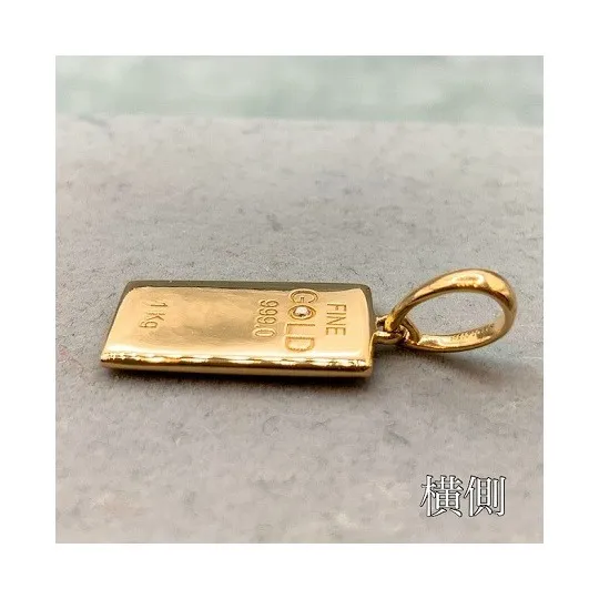 18金 ゴールド バー ダイヤモンド ペンダント / K18 Gold bar diamond pendant 品番bgc-034714