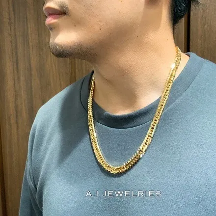 K18 8面カット トリプル 150g 60cm 喜平 ネックレス 18金 18k / K18 8cut triple Necklace 150g 60cm 品番；k8t-15060