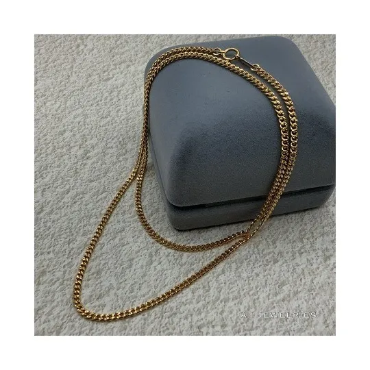 K18 2面 シングル スター カット 50cm 喜平 ネックレス / K18 2cut single star cut 50cm 品番；k2ssc-07150