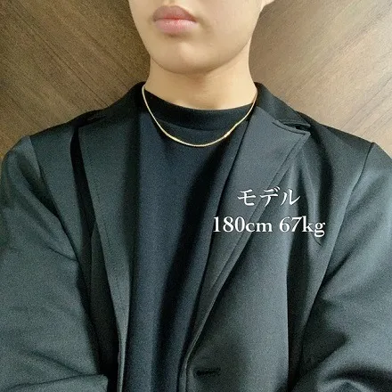 K18 2面 シングル スター カット 50cm 喜平 ネックレス / K18 2cut single star cut 50cm 品番；k2ssc-07150