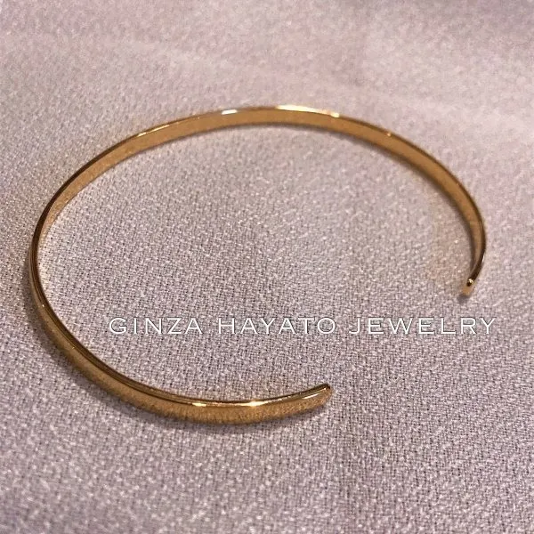 K18 バングル bangle mens 18金 シンプル メンズ レディース simple design