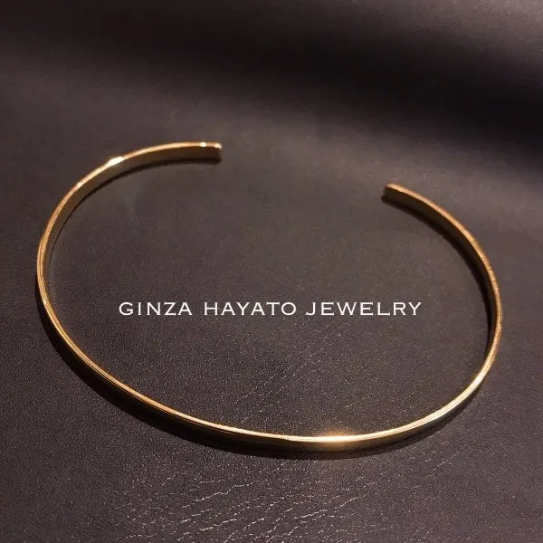K18 バングル bangle mens 18金 シンプル メンズ レディース simple design