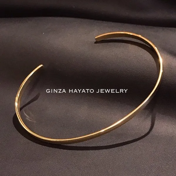 K18 バングル bangle mens 18金 シンプル メンズ レディース simple design