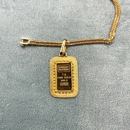 K18 12面カットトリプル 10g 50cm K18 / K24 Liberty pendant 1g セット