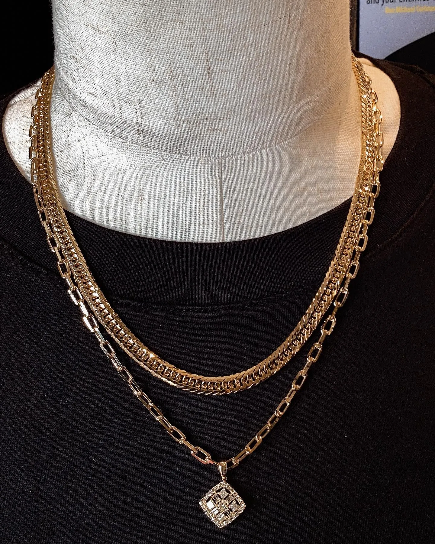 K18 アズキネックレスコーデ⁎⁺˳✧༚