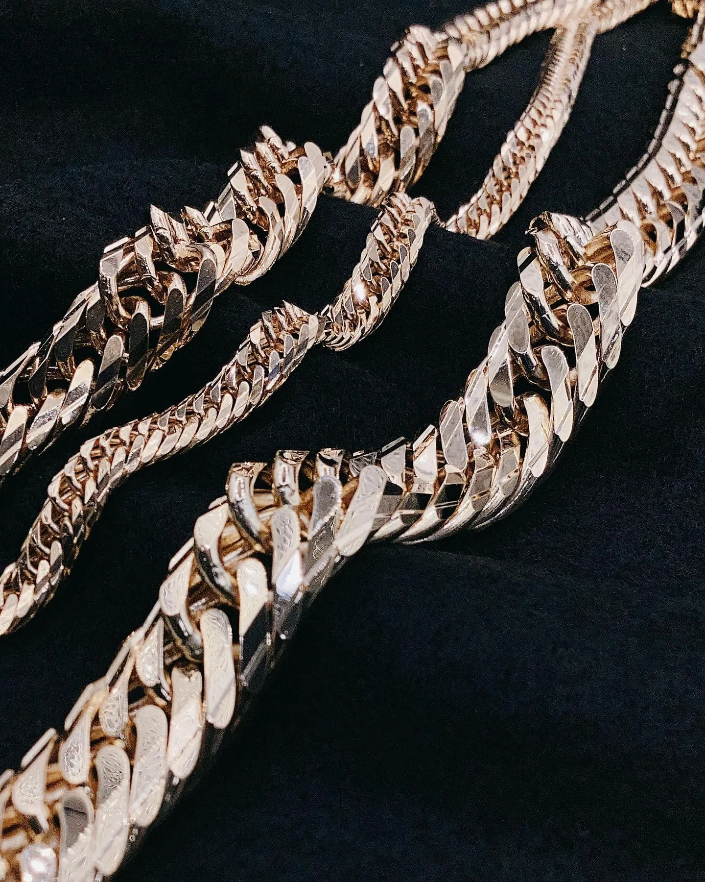 Mカット トリプル ブレスレット⁎⁺˳✧༚