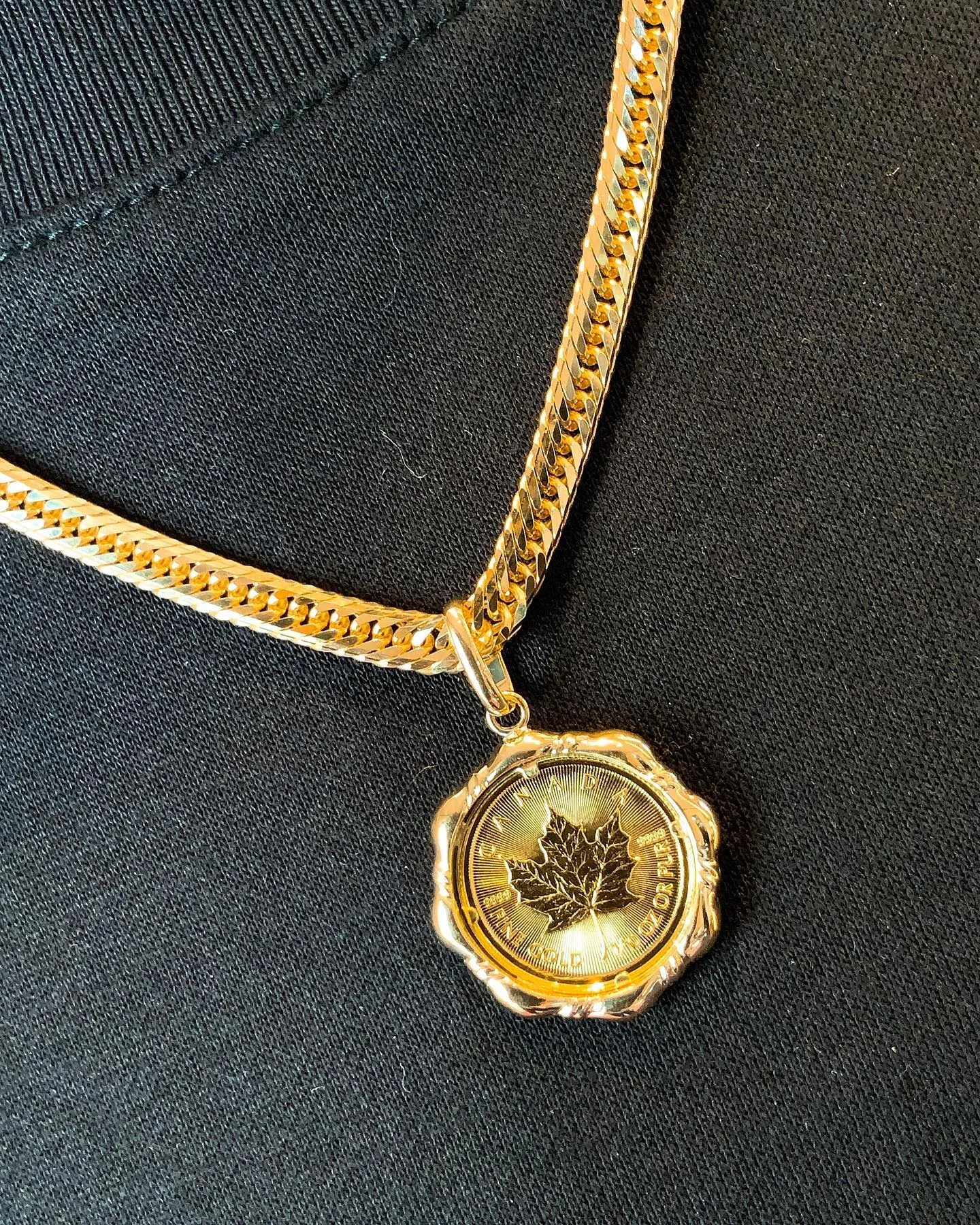 K18 コインペンダント⁎⁺˳✧༚