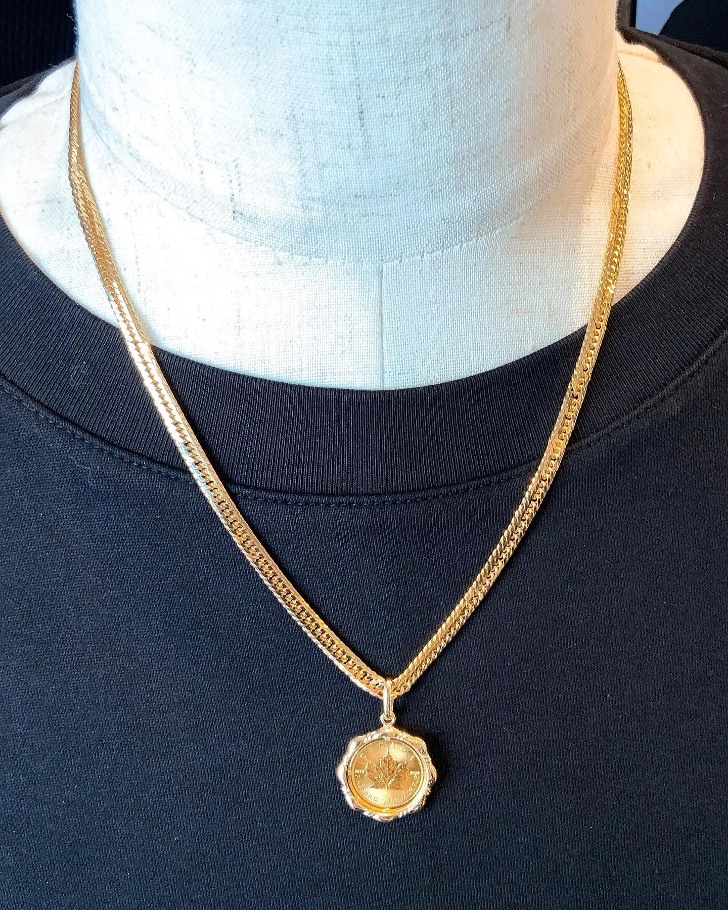 K18 コインペンダント⁎⁺˳✧༚