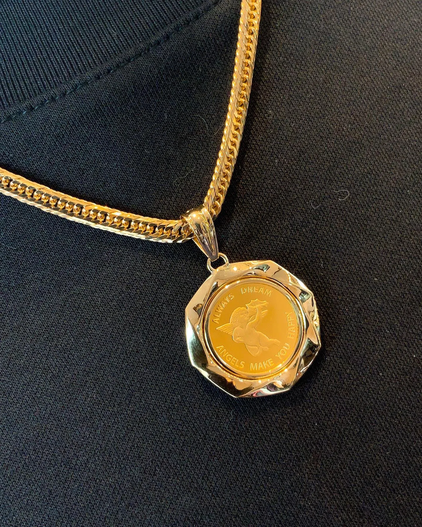 K18 エンジェル コインペンダント⁎⁺˳✧༚