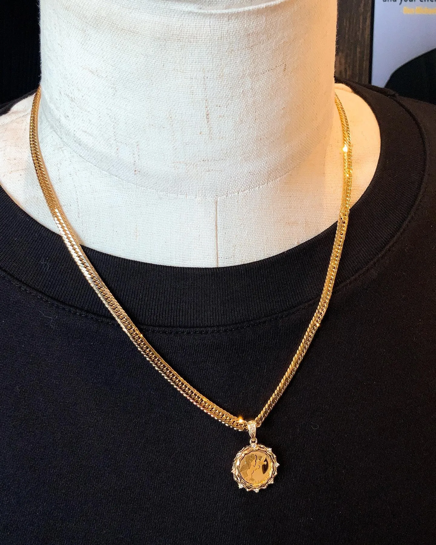 K18 エンジェル コインペンダント⁎⁺˳✧༚