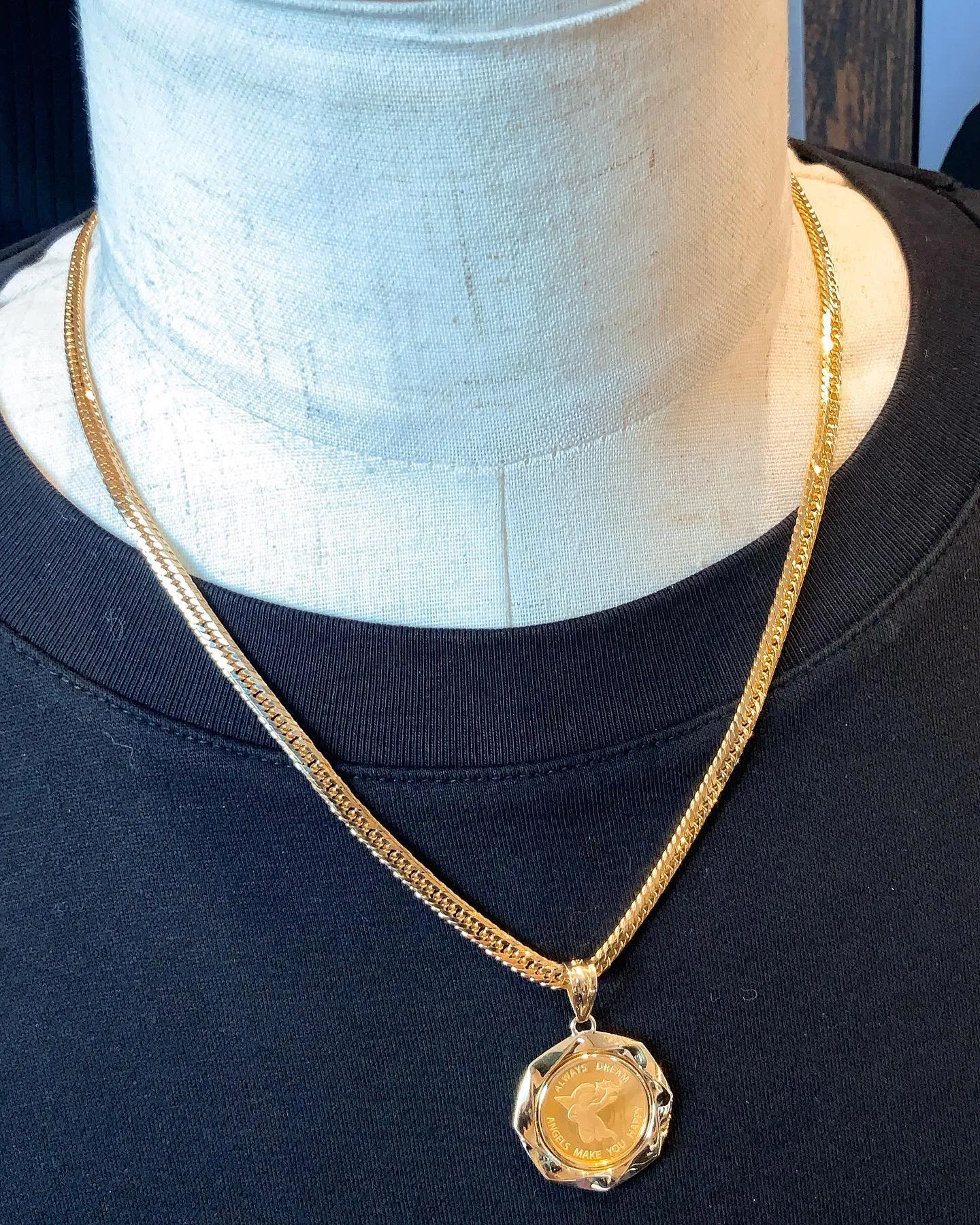 K18 エンジェル コインペンダント⁎⁺˳✧༚