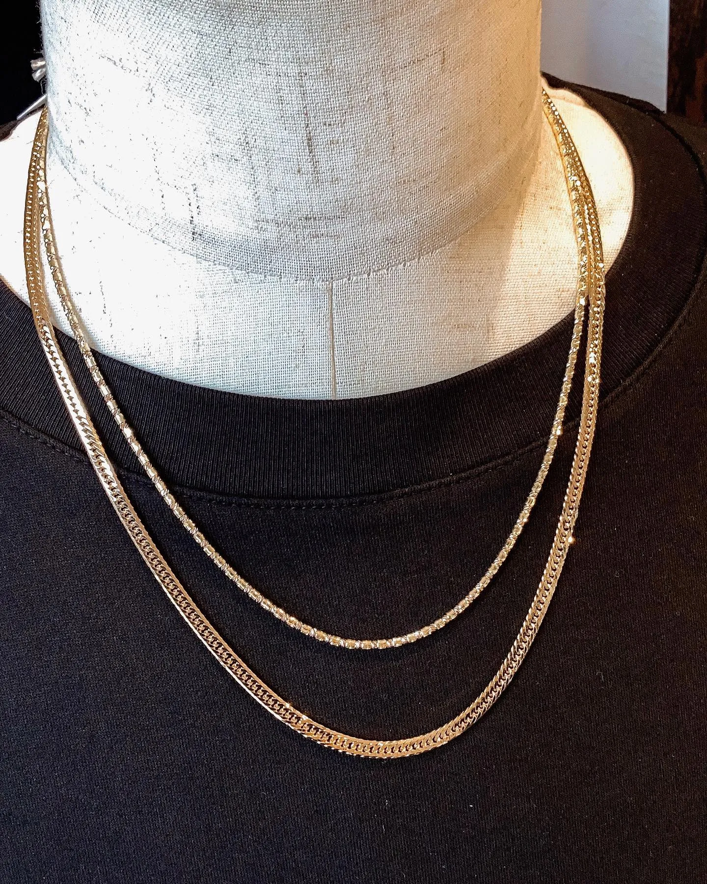 K18 新型‼️シリンダーネックレス&ブレスレット⁎⁺˳✧༚