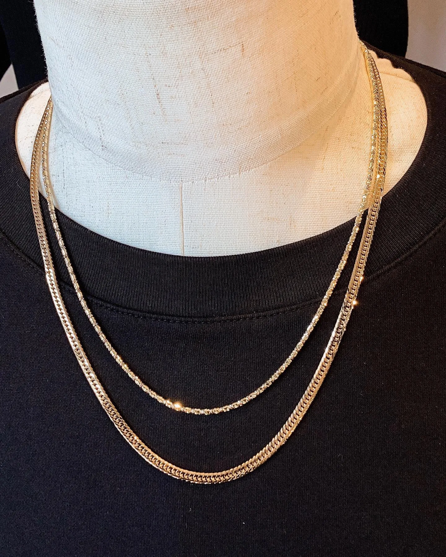 K18 新型‼️シリンダーネックレス&ブレスレット⁎⁺˳✧༚