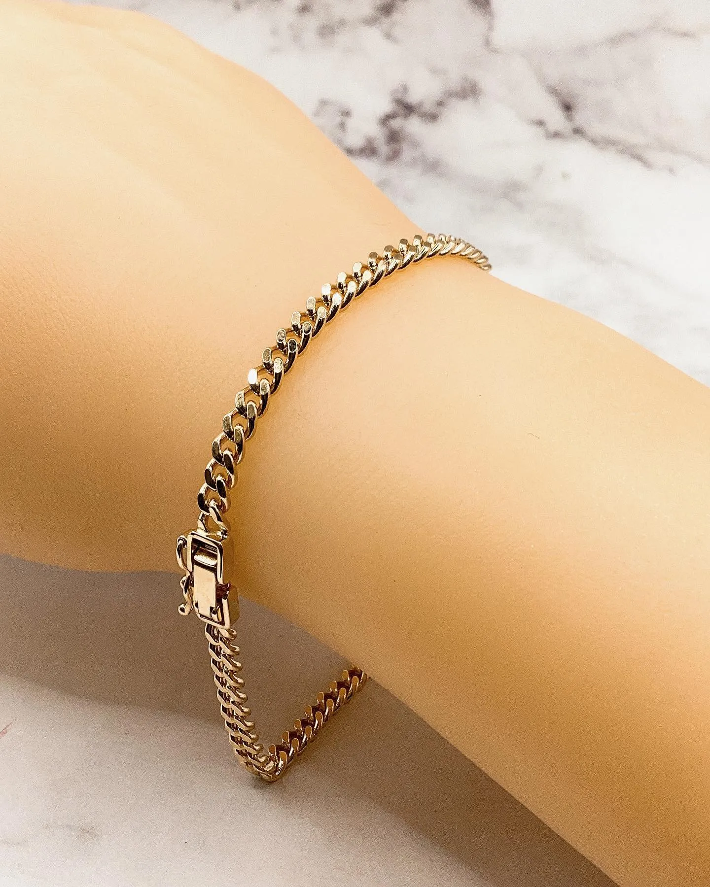 ︎K18 2面喜平ブレスレット⁎⁺˳✧༚