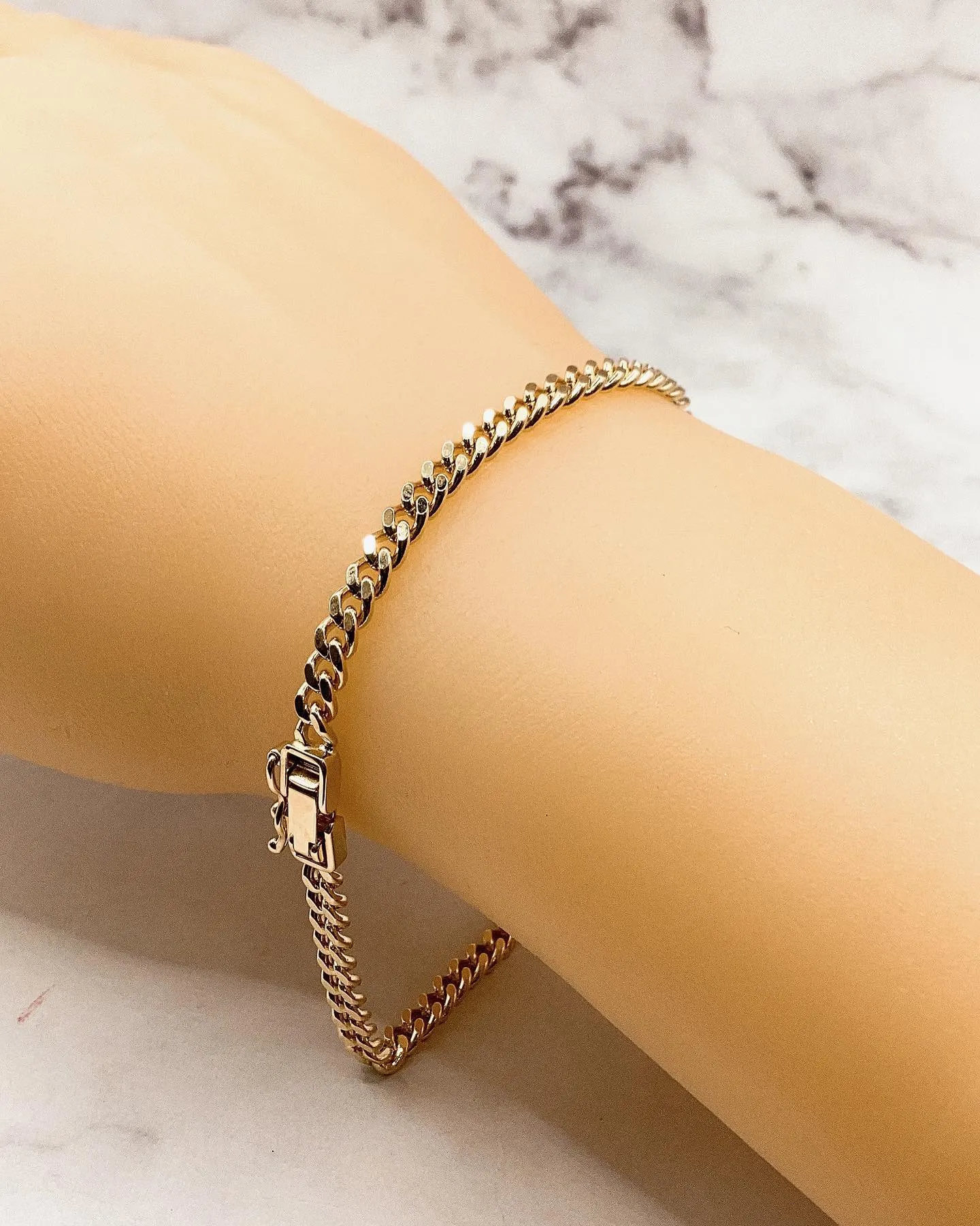 ︎K18 2面喜平ブレスレット⁎⁺˳✧༚