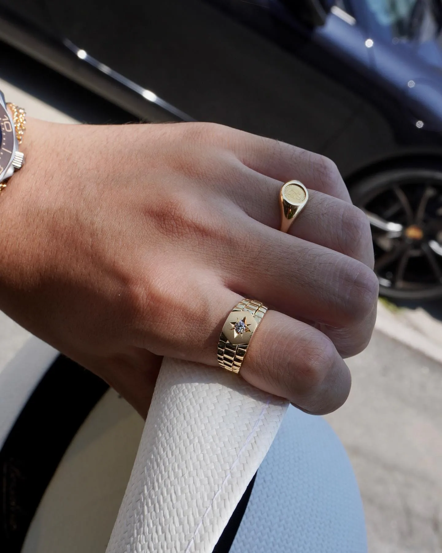 夏の太陽に反射して、ギラッギラに光るK18ジュエリー!