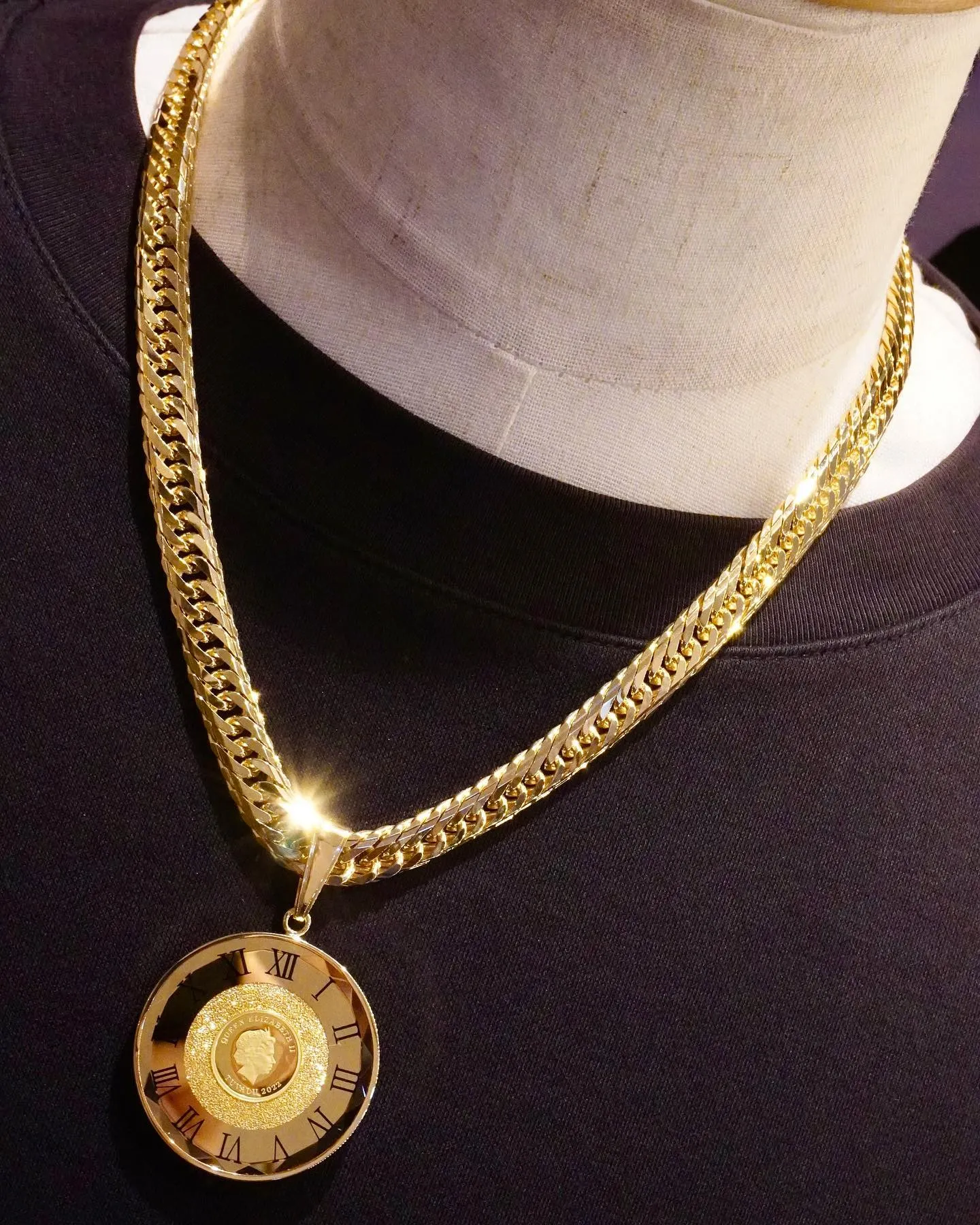 K18/K24 1/25oz ガラス付き#コイン #ペンダン...