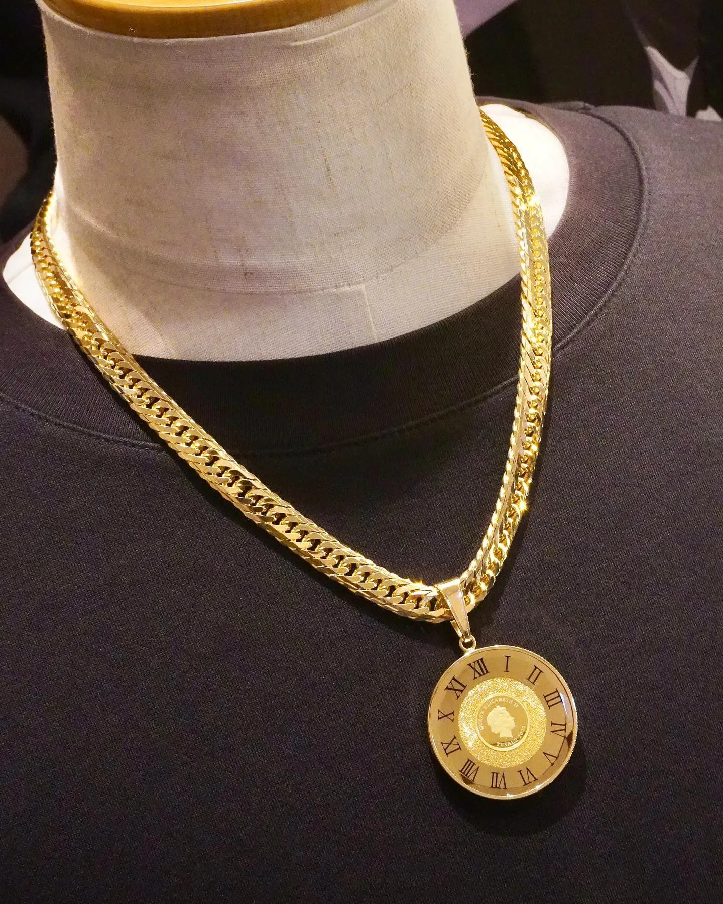 K18/K24 1/25oz ガラス付き#コイン #ペンダン...