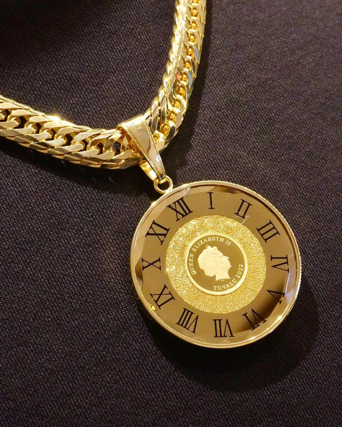 K18/K24 1/25oz ガラス付き#コイン #ペンダン...