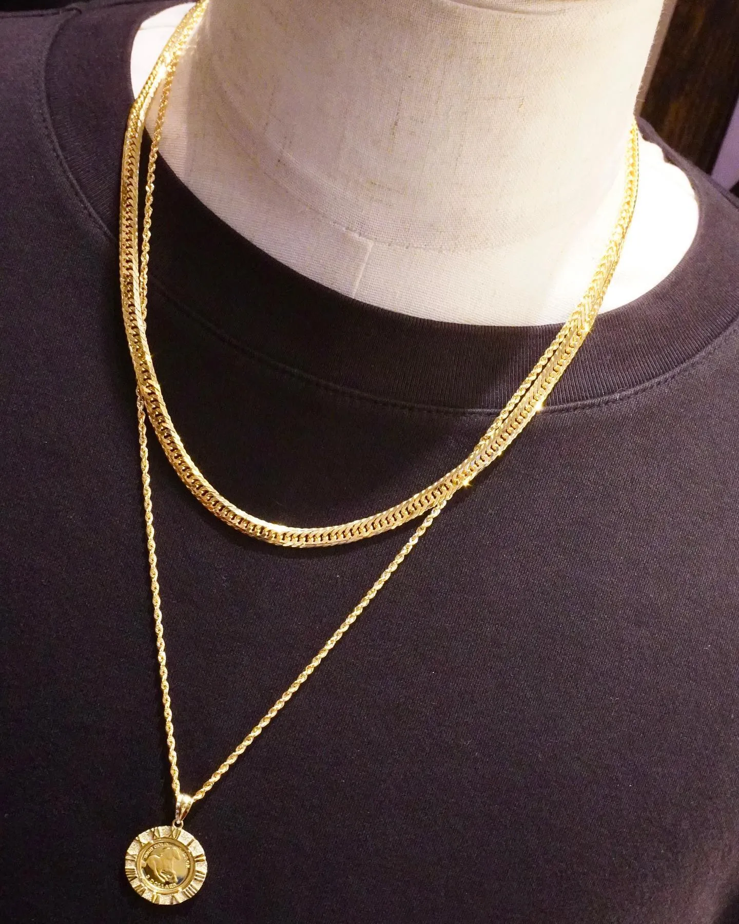 ロングネックレスコーデ⁎⁺˳✧༚