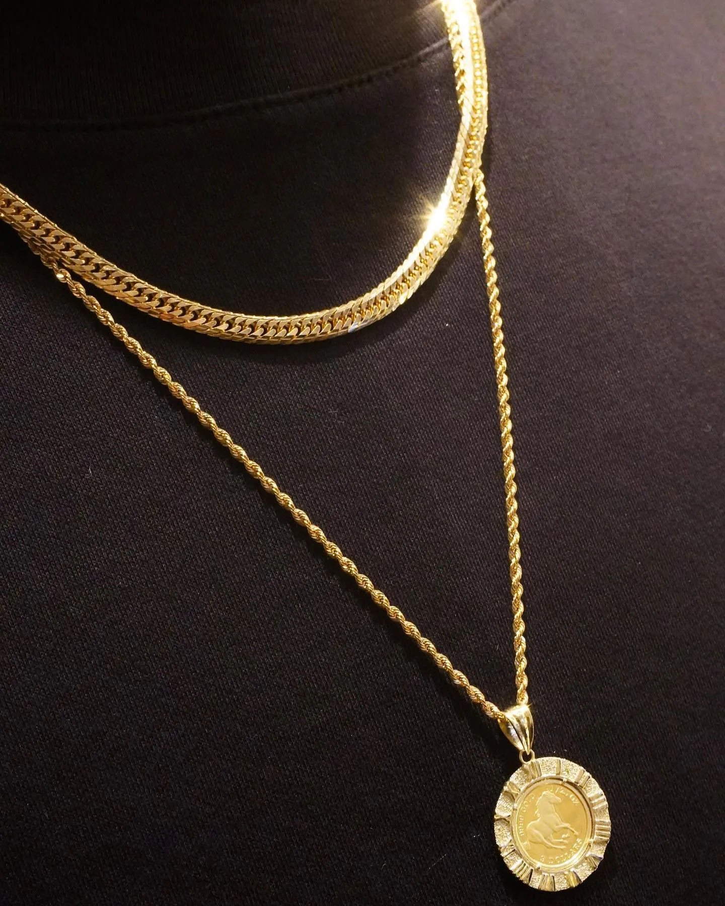 ロングネックレスコーデ⁎⁺˳✧༚