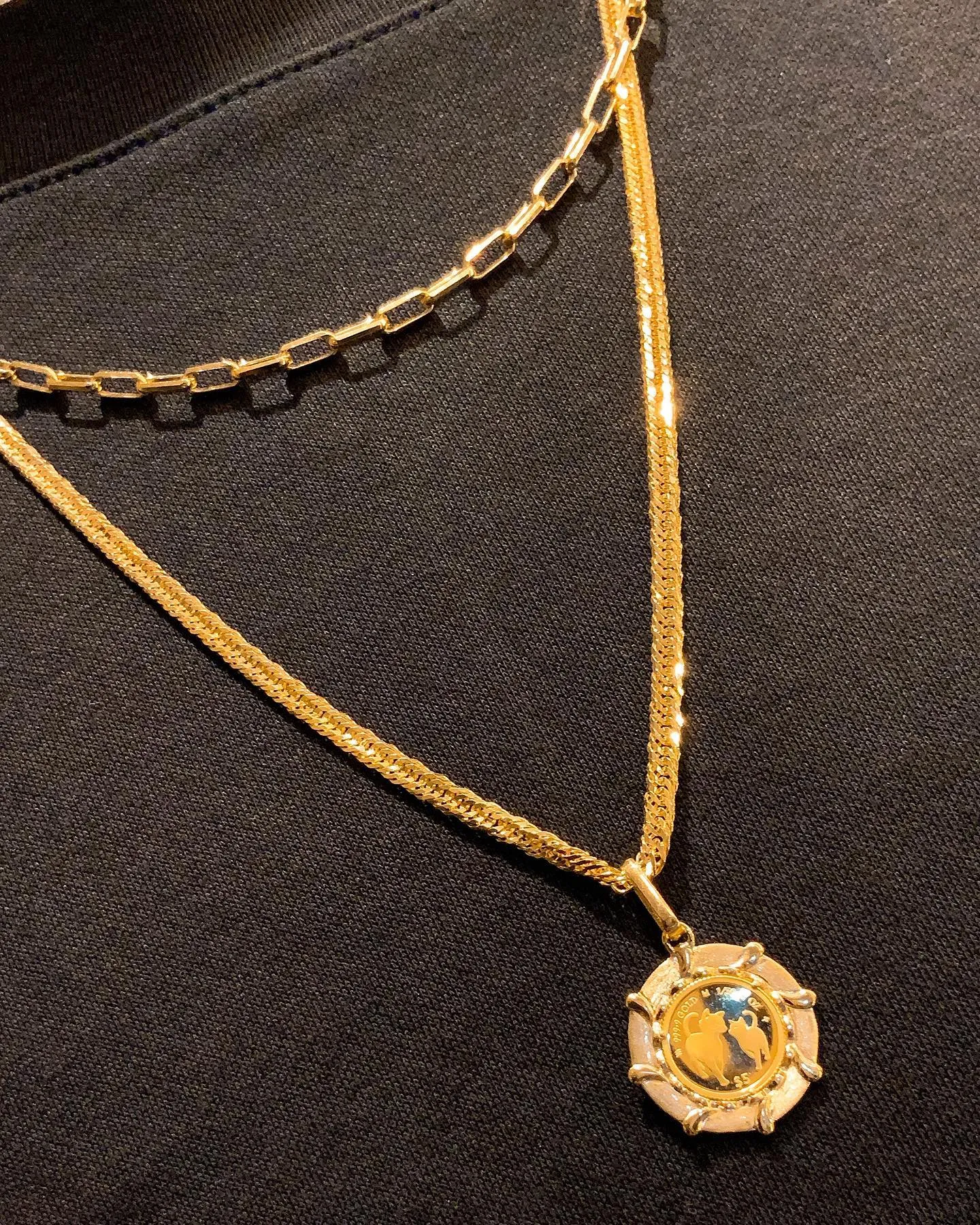 #k18 #k24 #CAT #コイン ペンダント⁎⁺˳✧༚