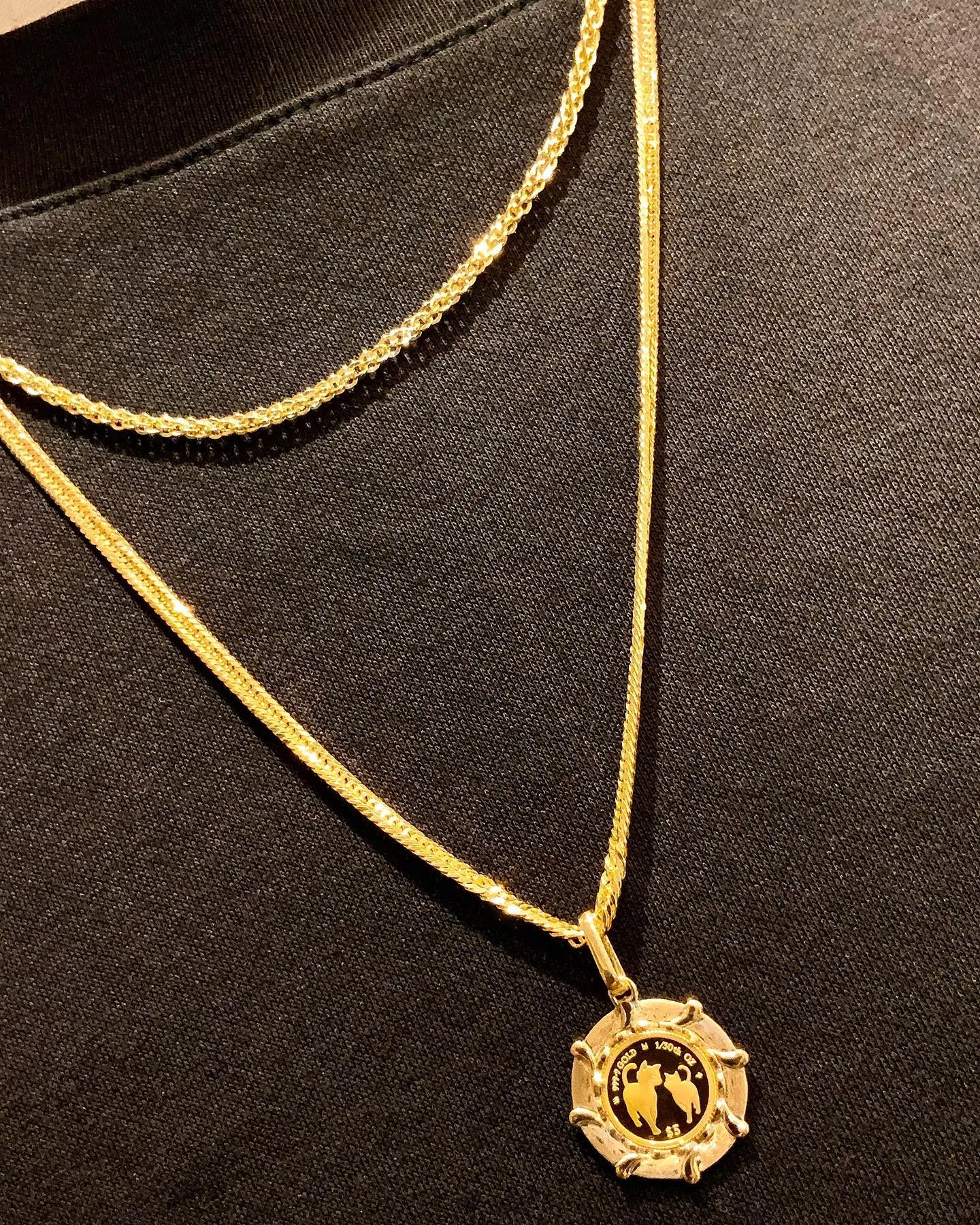 #k18 #k24 #CAT #コイン ペンダント⁎⁺˳✧༚