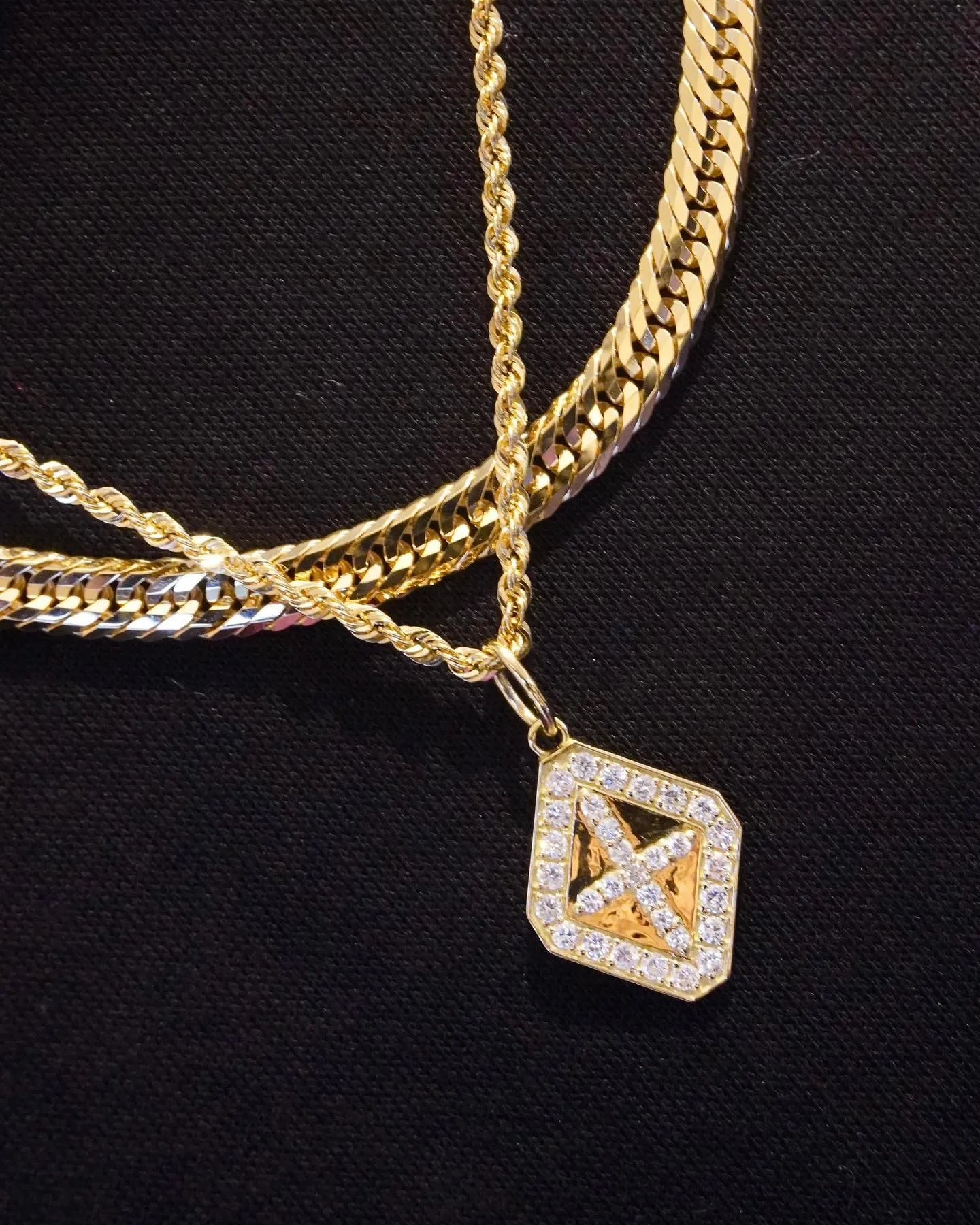 ダイヤモンドペンダントコーデ⁎⁺˳✧༚