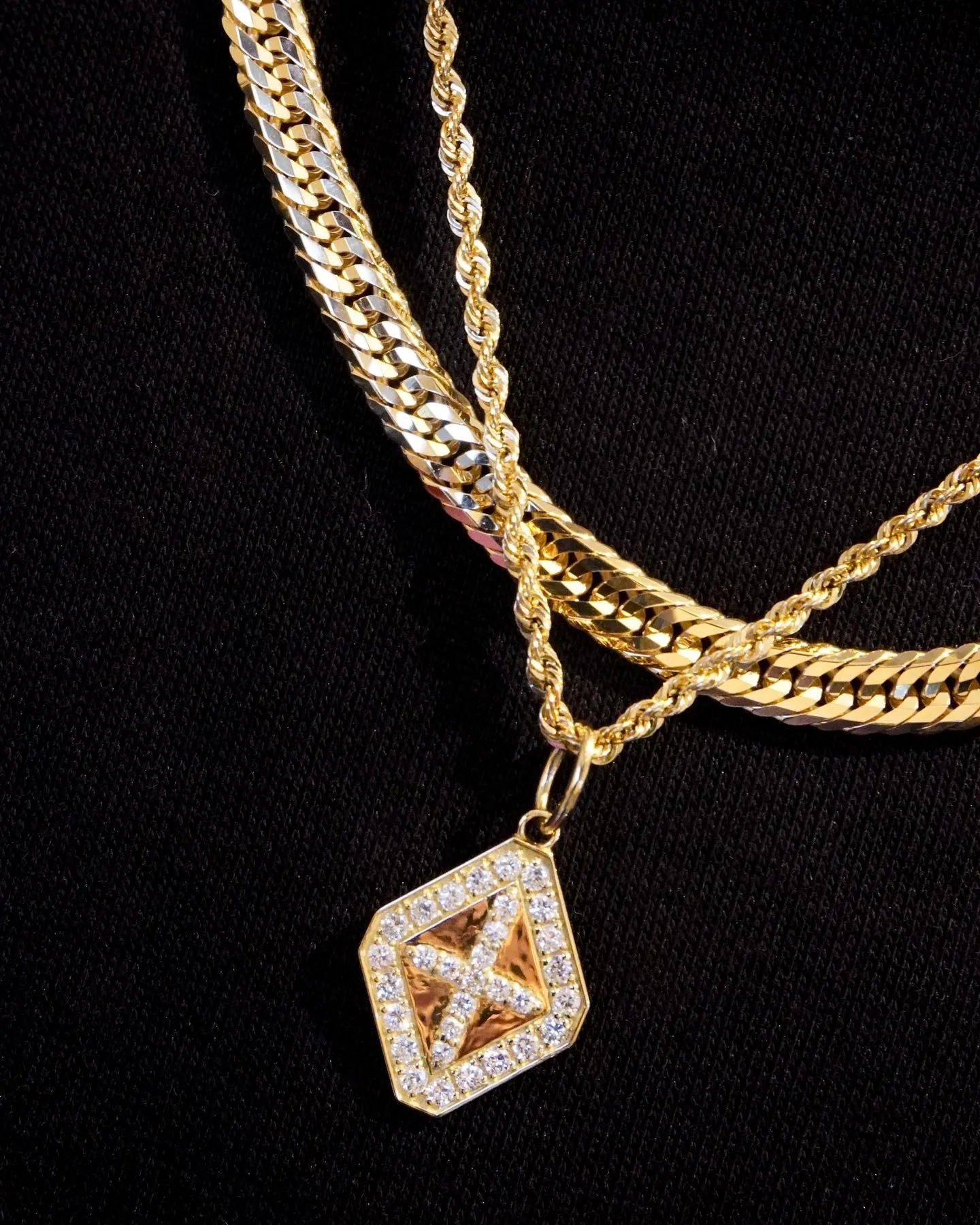 ダイヤモンドペンダントコーデ⁎⁺˳✧༚