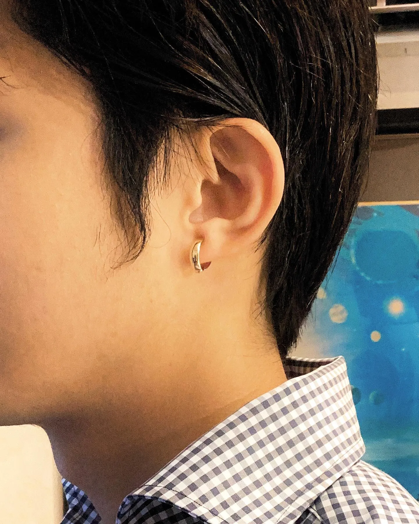 18金とプラチナのコンビネーションイヤーカフ‼️