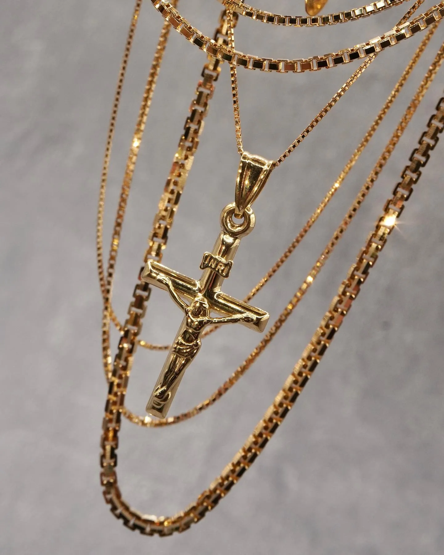 K18 クロスペンダント&ベネチアンネックレス⁎⁺˳✧༚