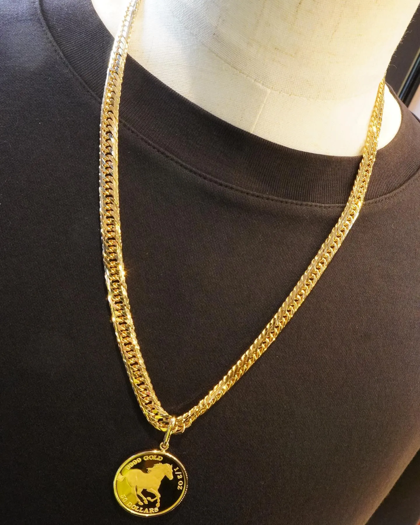 1/2oz シンプル枠 コインペンダント⁎⁺˳✧༚