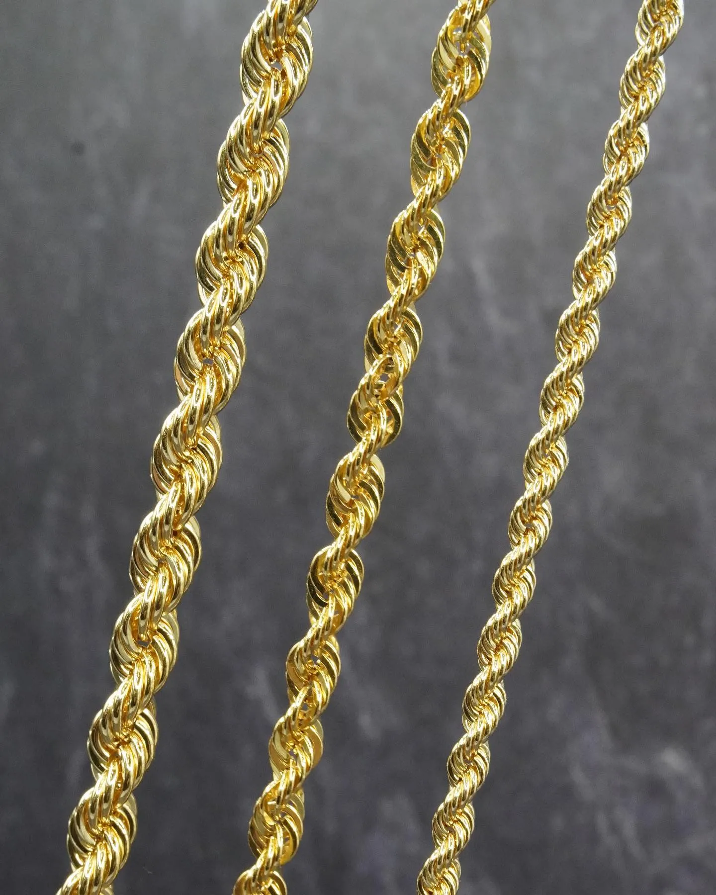 #K18 太めロープネックレス⁎⁺˳✧༚