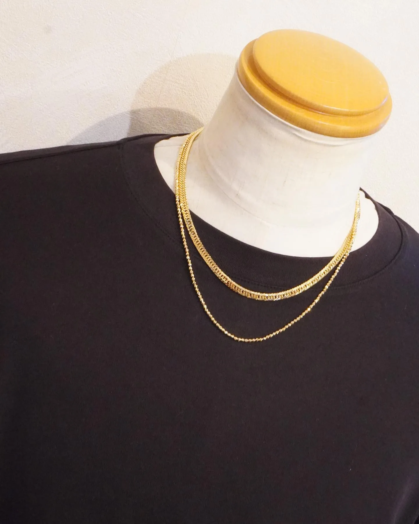 K18 45cm&50cm重ね付け