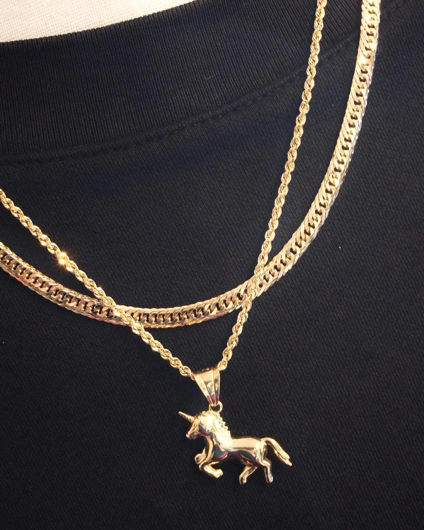 K18 ユニコーンペンダントコーデ⁎⁺˳✧༚