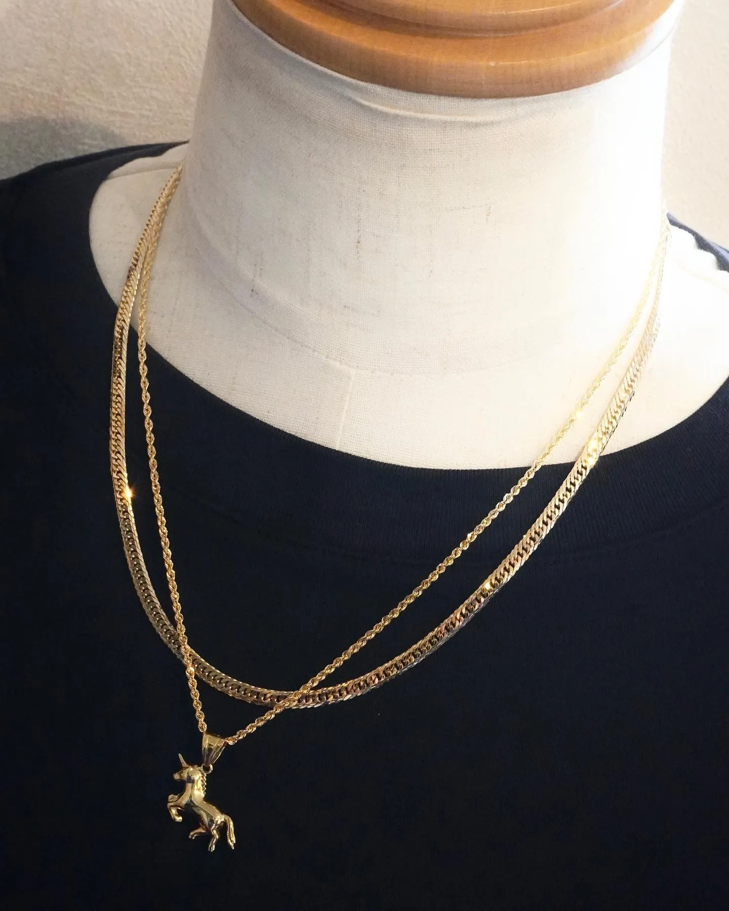 K18 ユニコーンペンダントコーデ⁎⁺˳✧༚