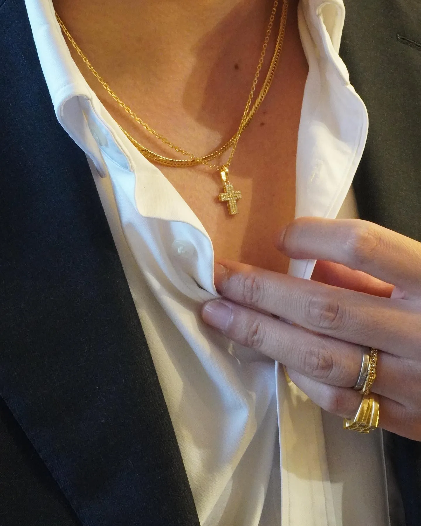 ラグジュアリーに喜平と小豆を組み合わせる