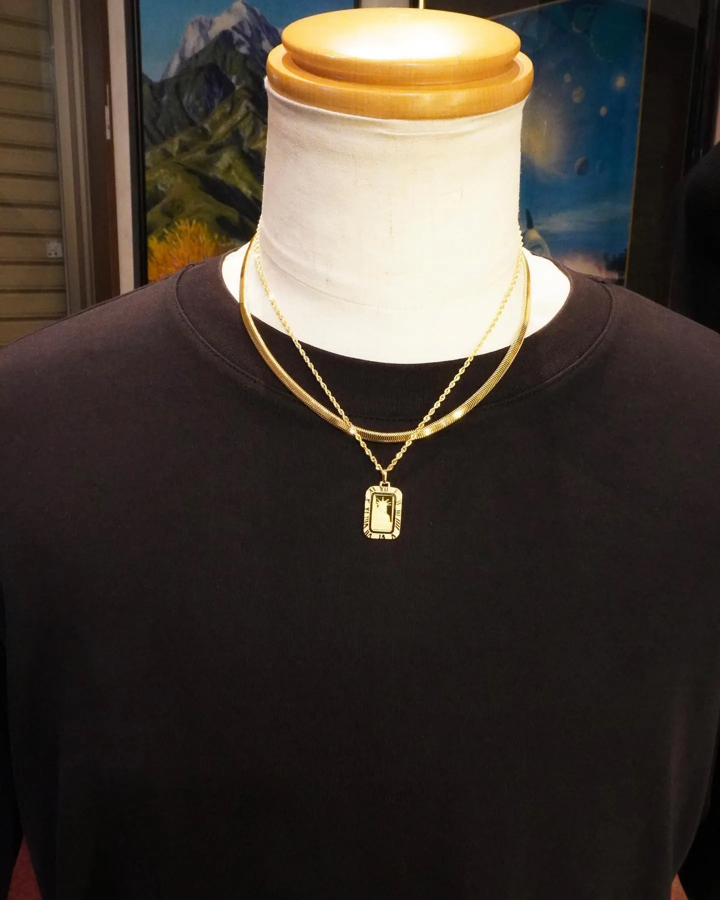 K18 オーバルスネークネックレス⁎⁺˳✧༚