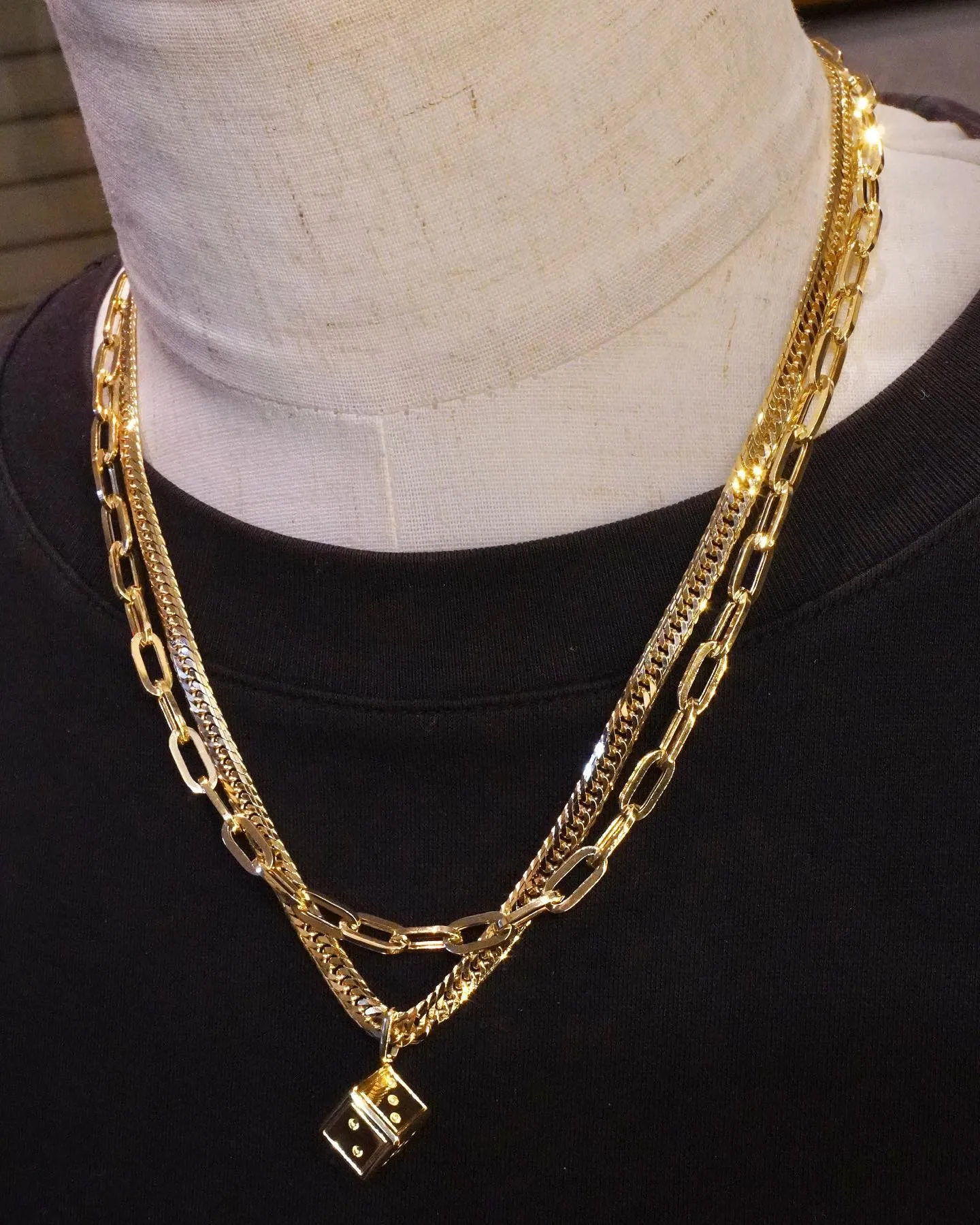 K18 ダイス🎲ペンダント⁎⁺˳✧༚