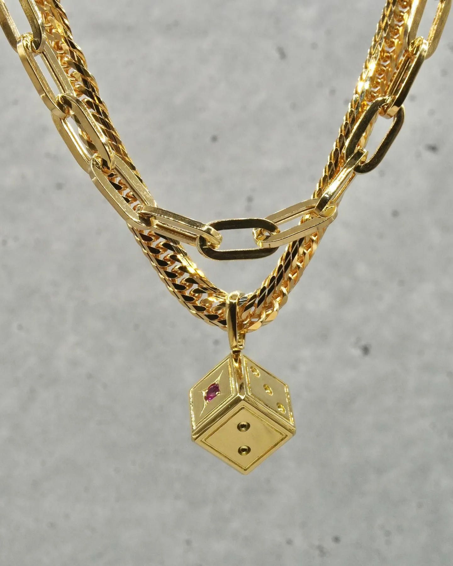 K18 ダイス🎲ペンダント⁎⁺˳✧༚