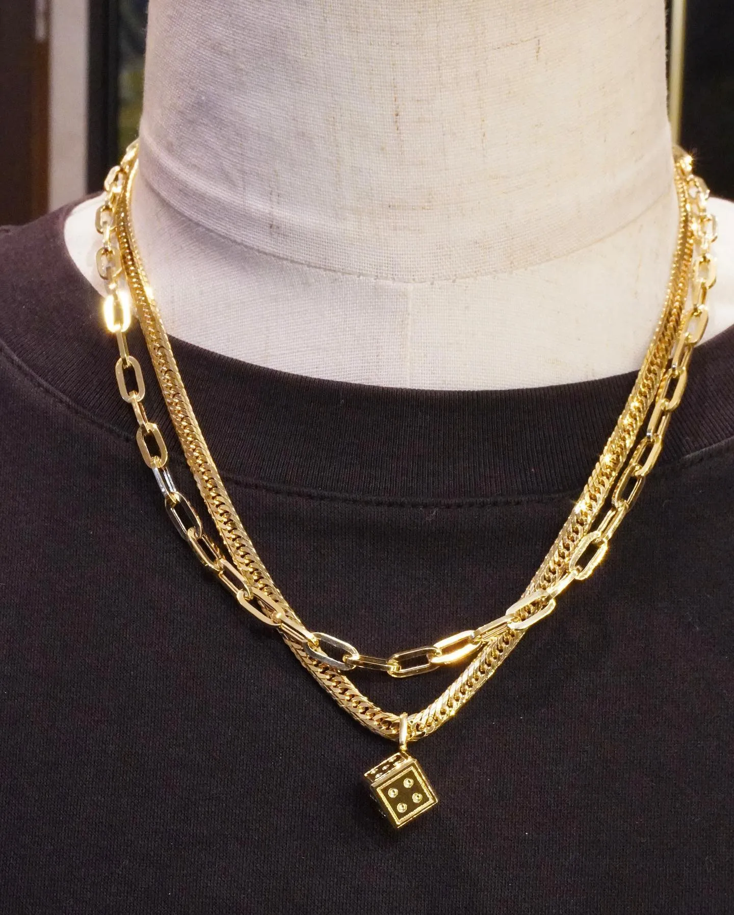 K18 ダイス🎲ペンダント⁎⁺˳✧༚