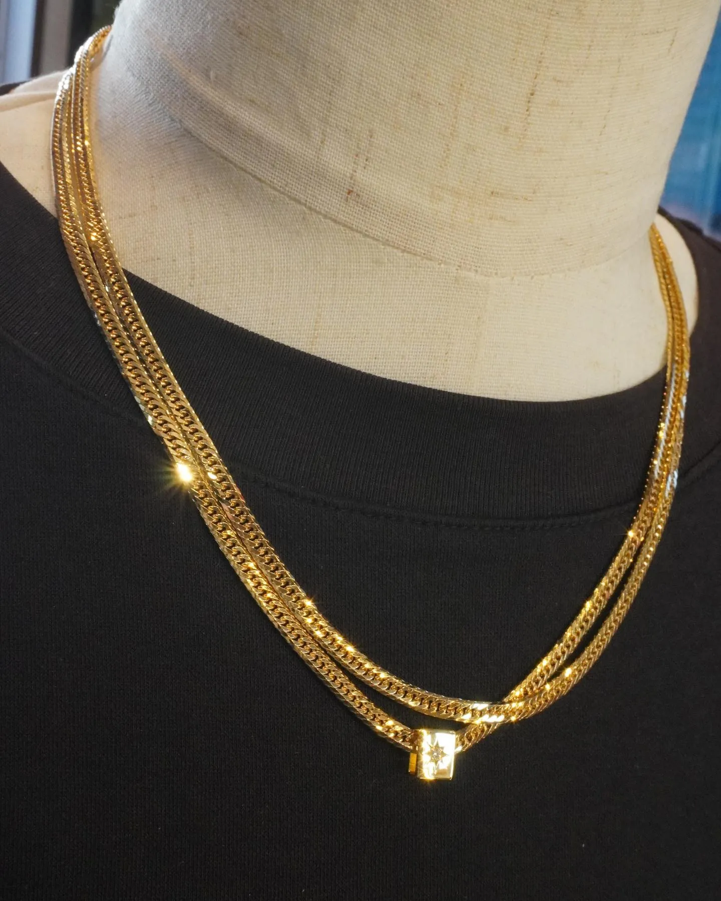 K18 2連＆ビーズ⁎⁺˳✧༚